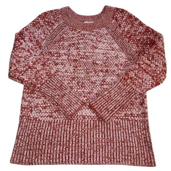 Universal Thread Sweaters - Universal Thread Red & White Crew Neck Knit Sweater